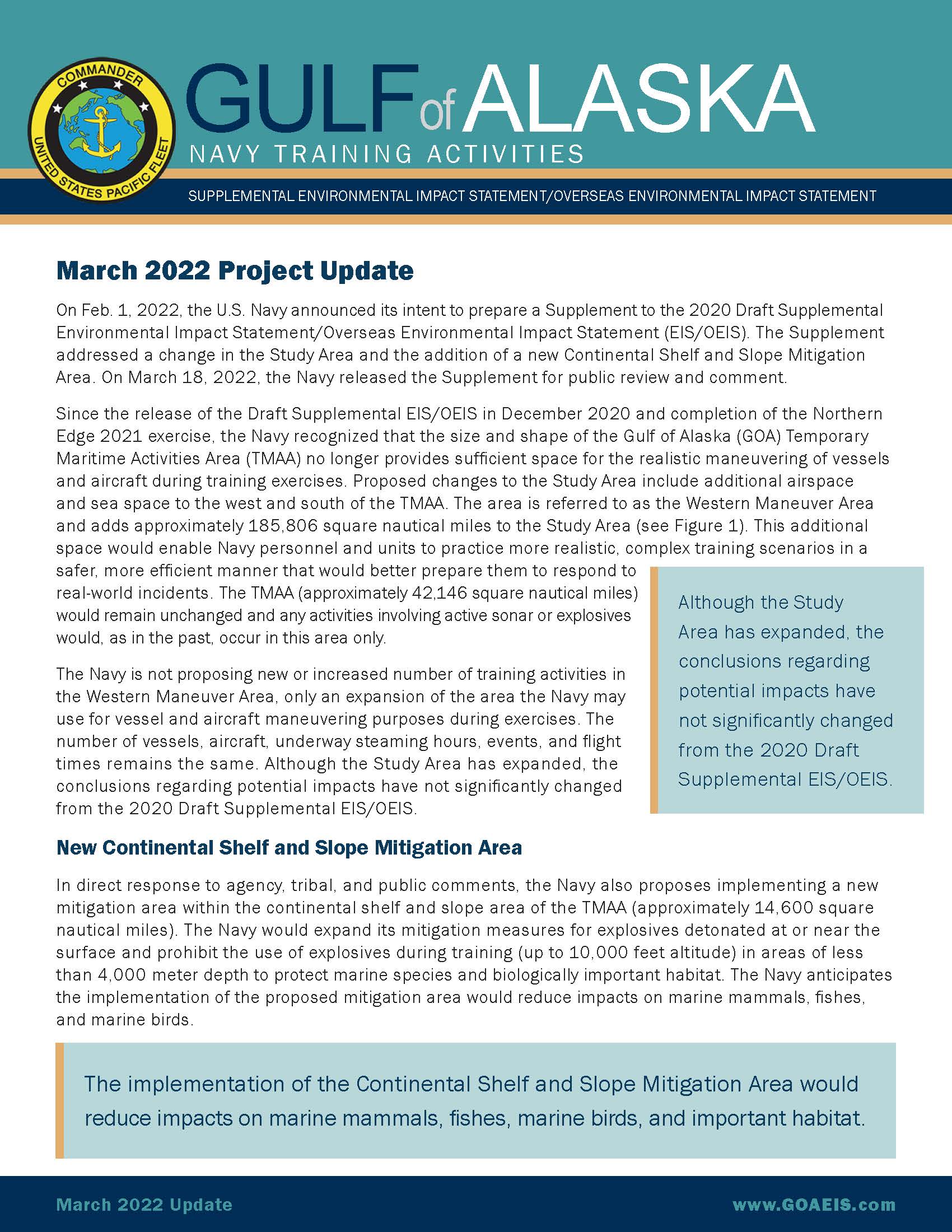 March 2022 Project Update